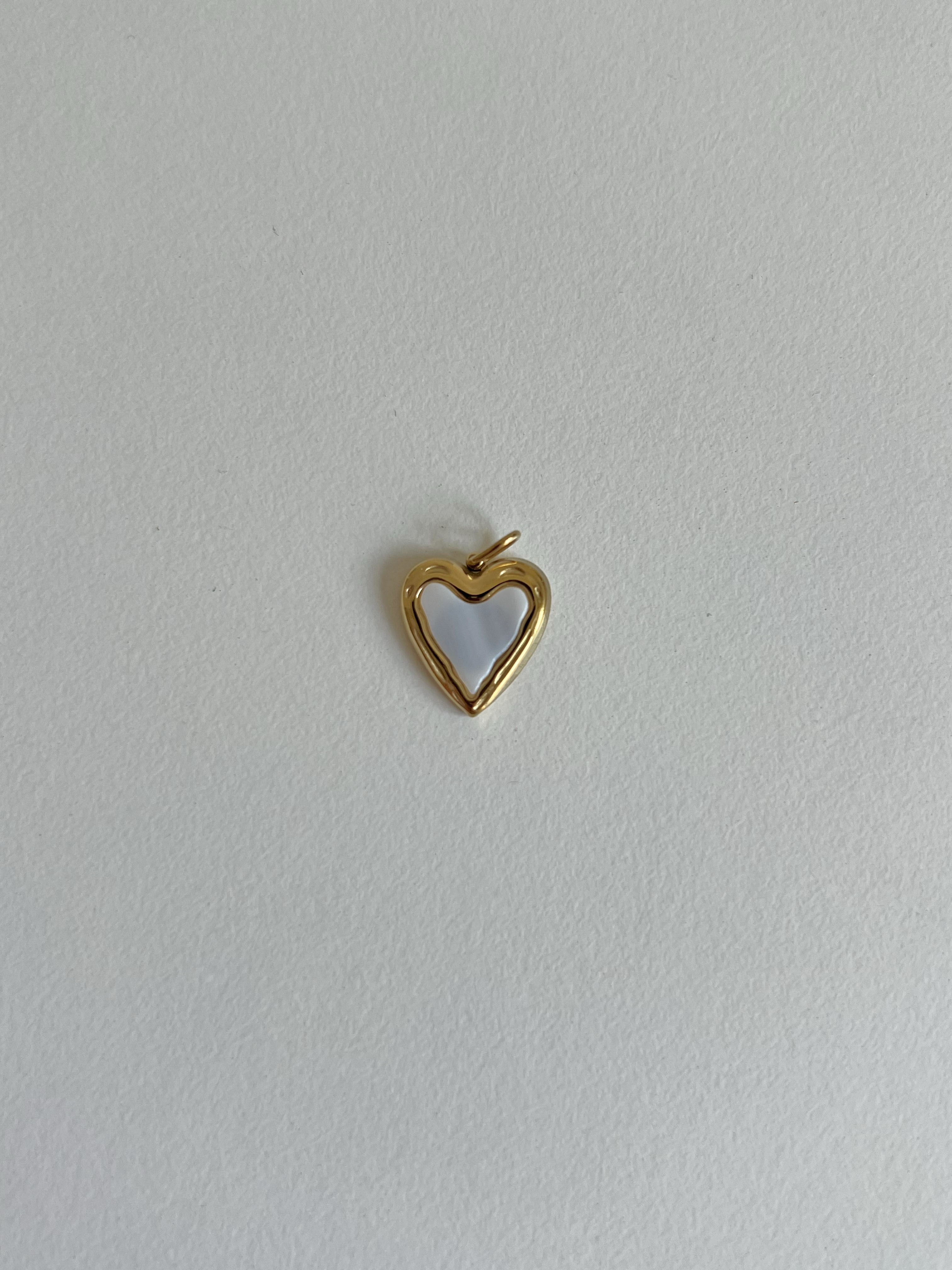 Ciondolo Cuore Perlato