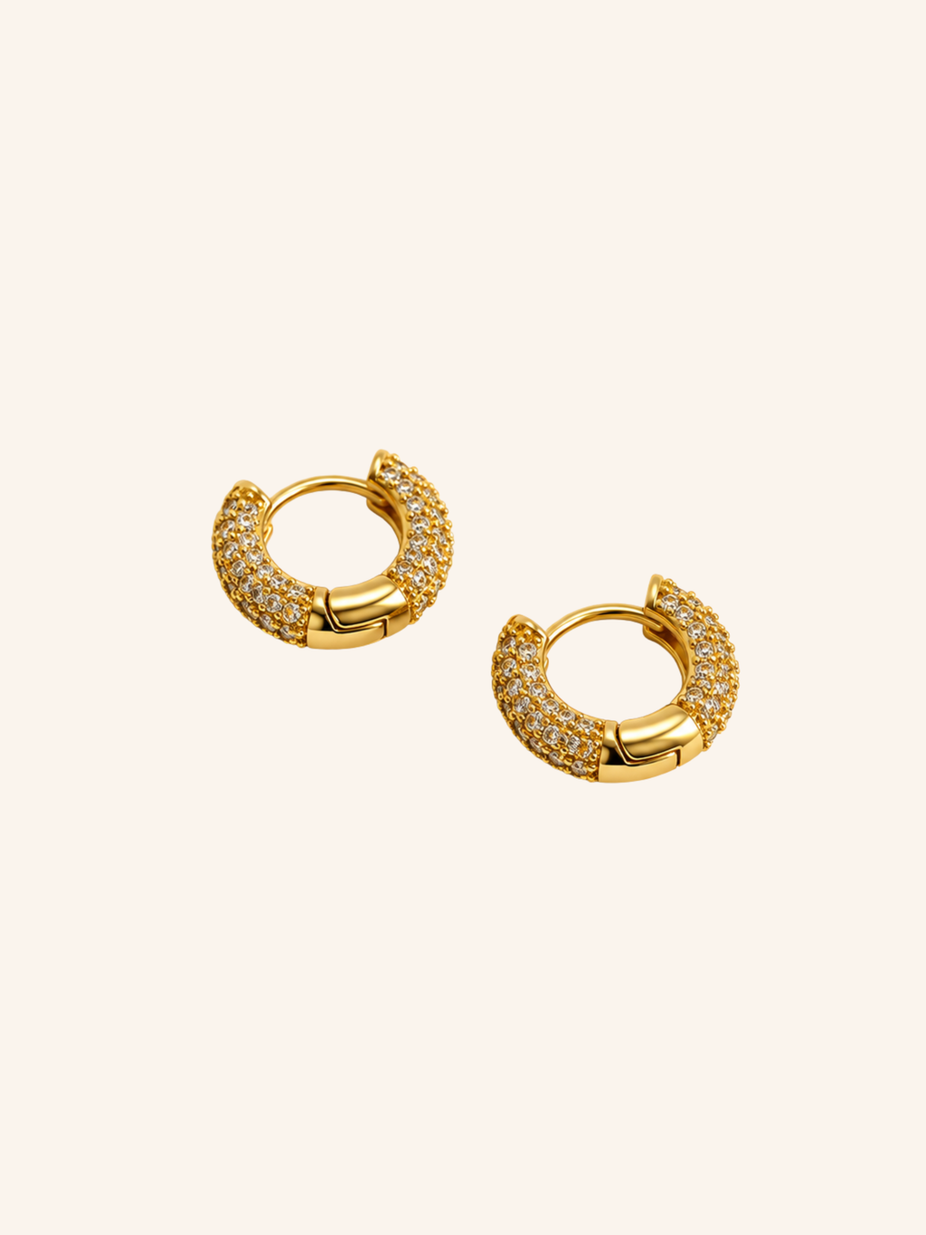 Orecchini Hoop Cristallo