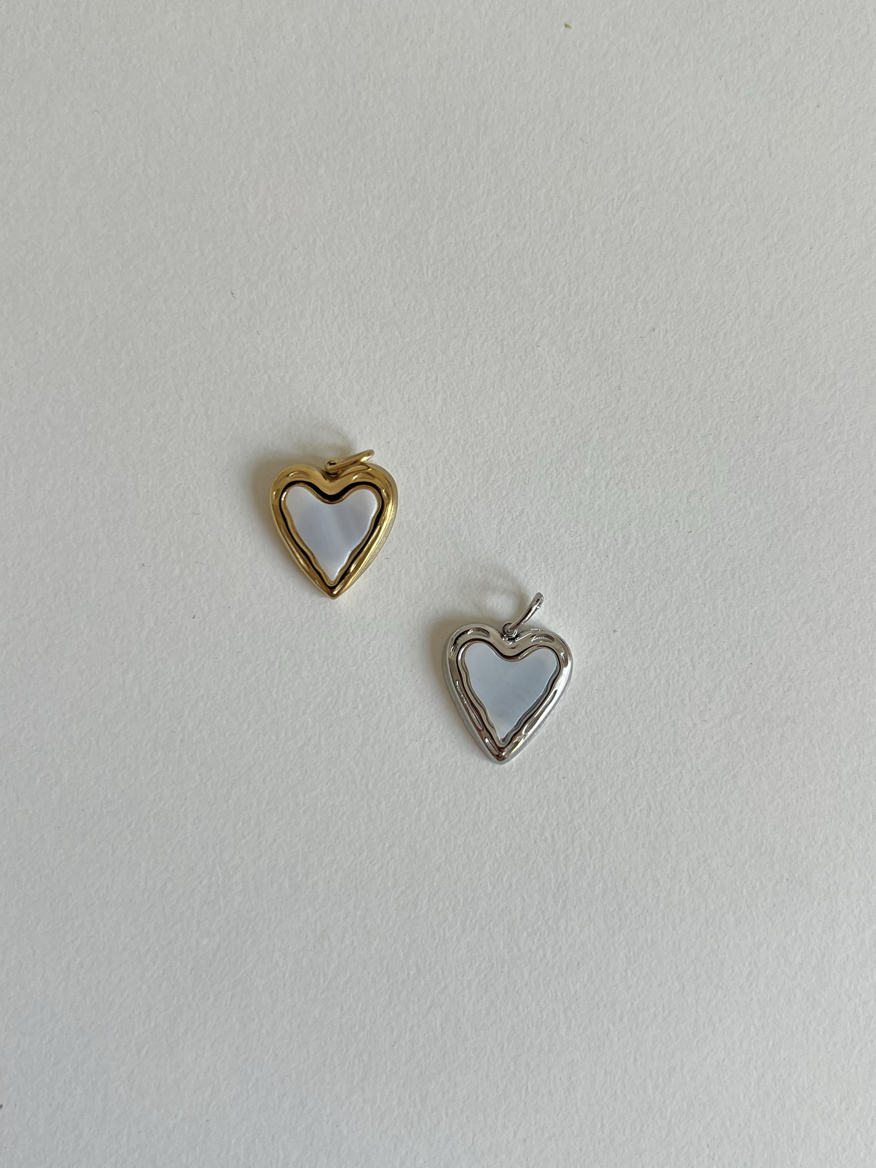 Ciondolo Cuore Perlato