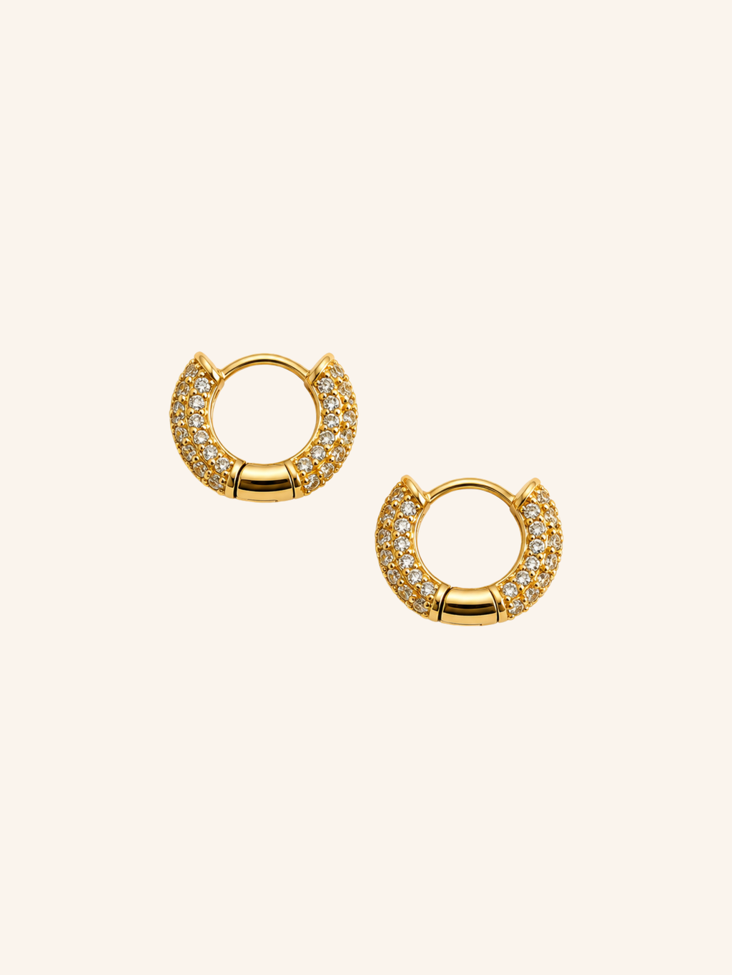 Orecchini Hoop Cristallo