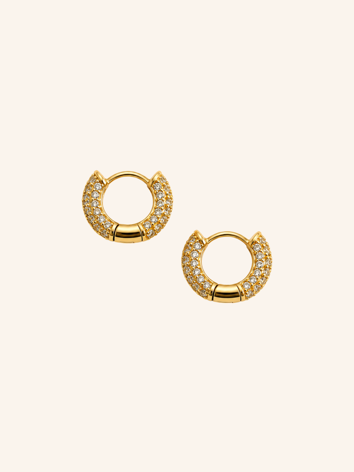 Orecchini Hoop Cristallo