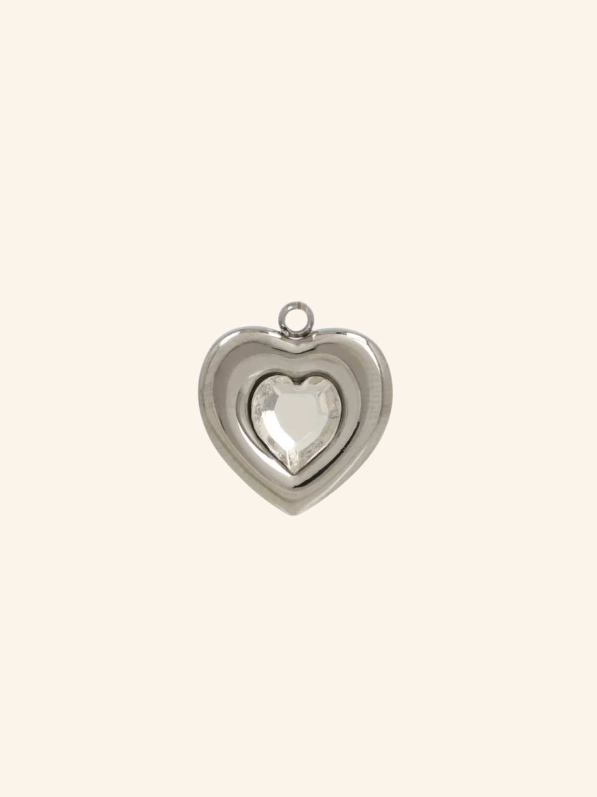 Ciondolo Cuore Strass