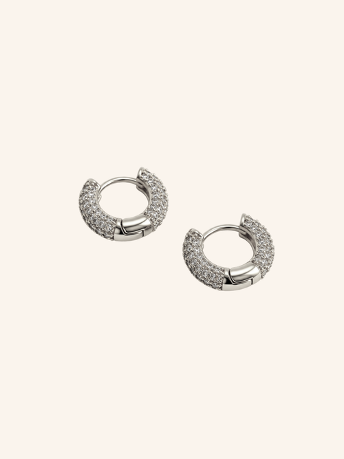 Orecchini Hoop Cristallo