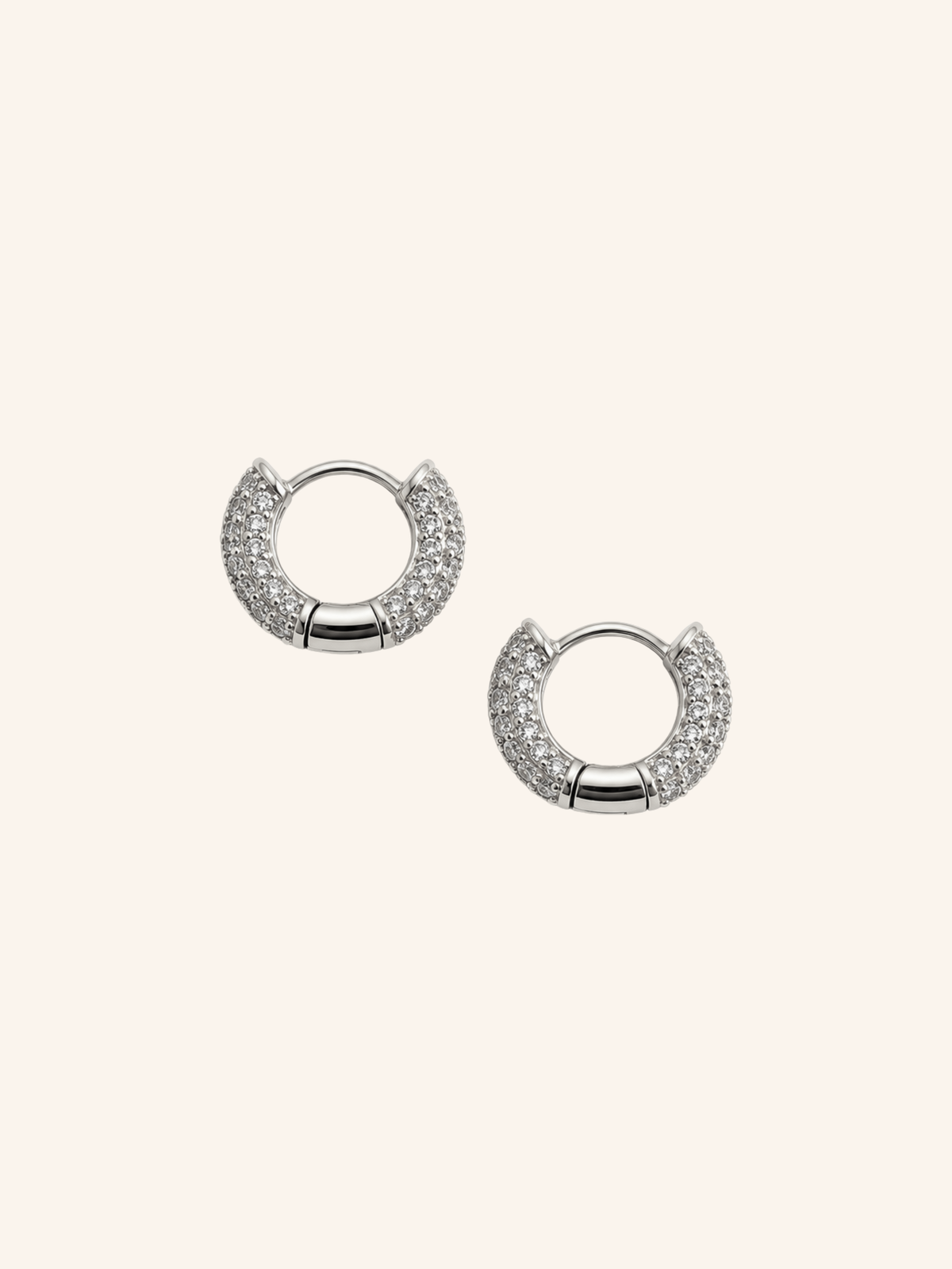 Orecchini Hoop Cristallo