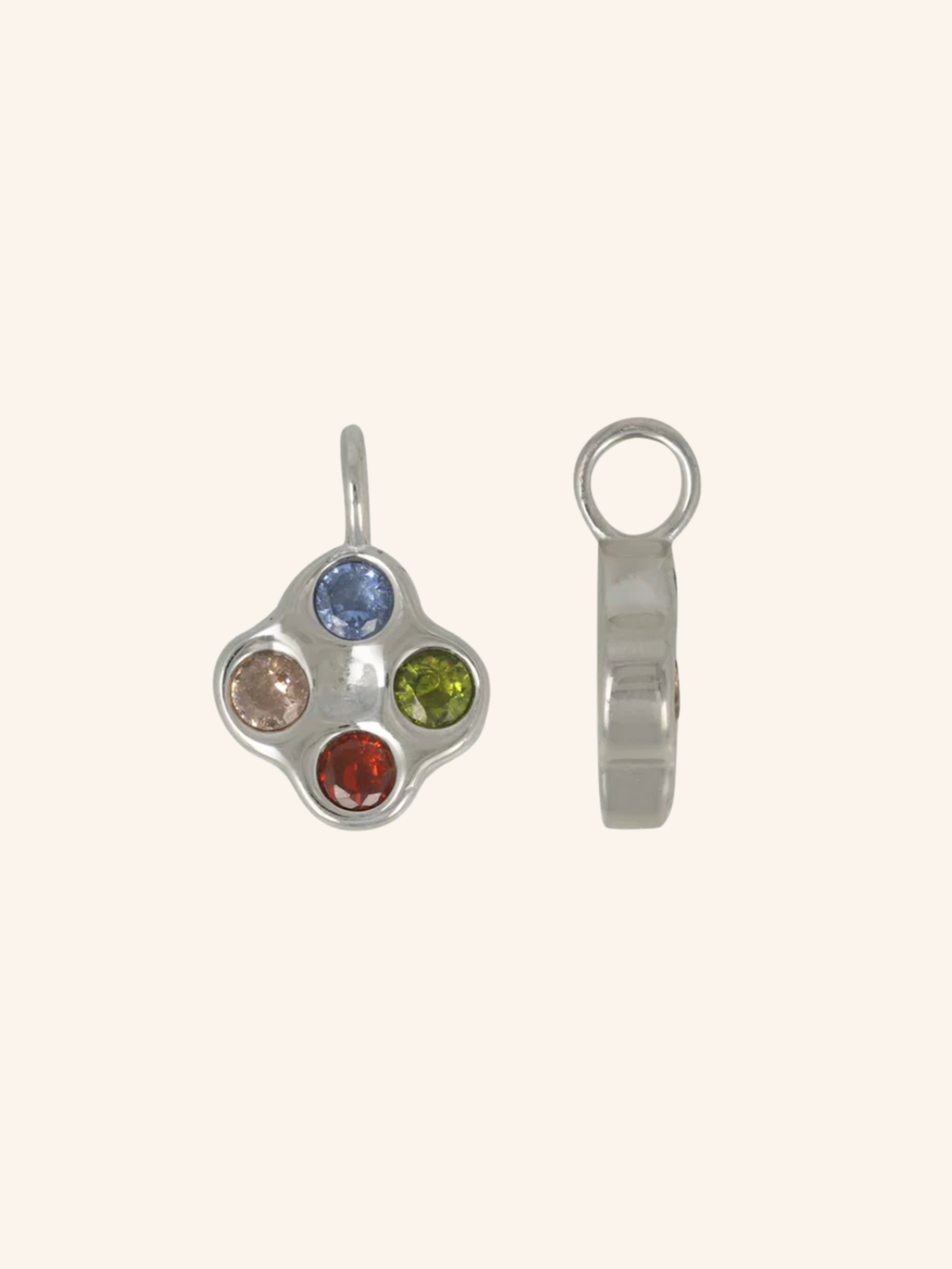Ciondolo Quadrifoglio Strass