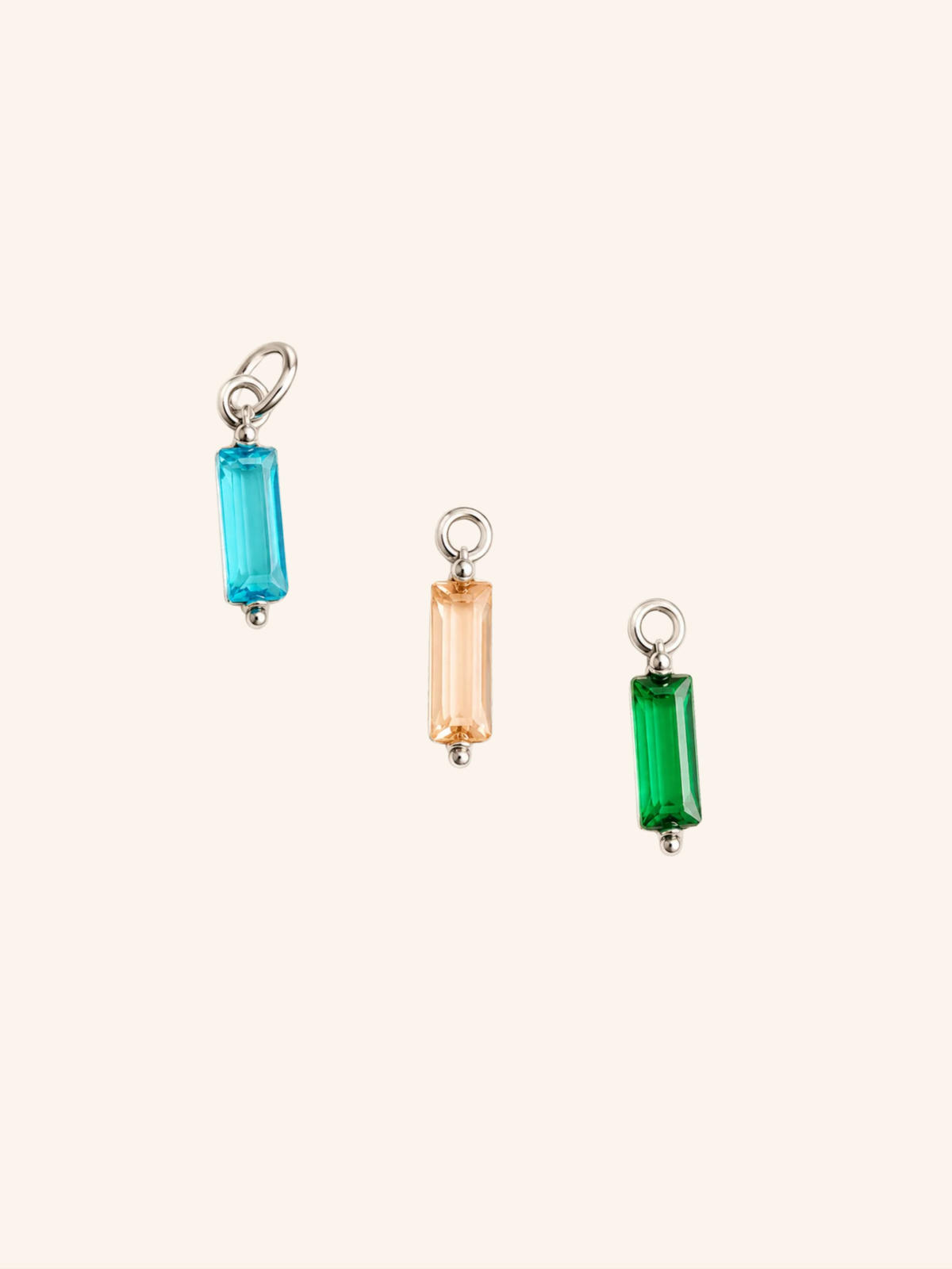 Ciondolo Baguette Argento