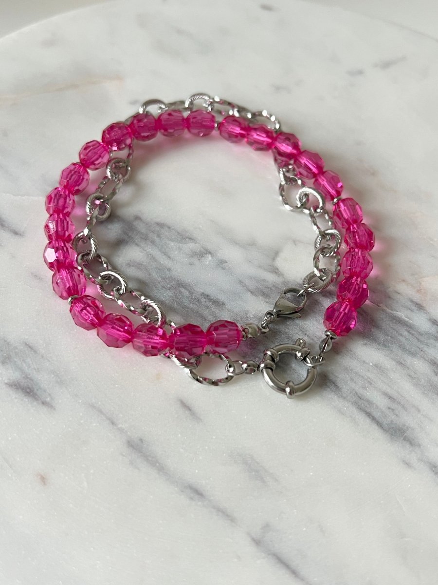 Collana Fucsia Double - Maison Aqua