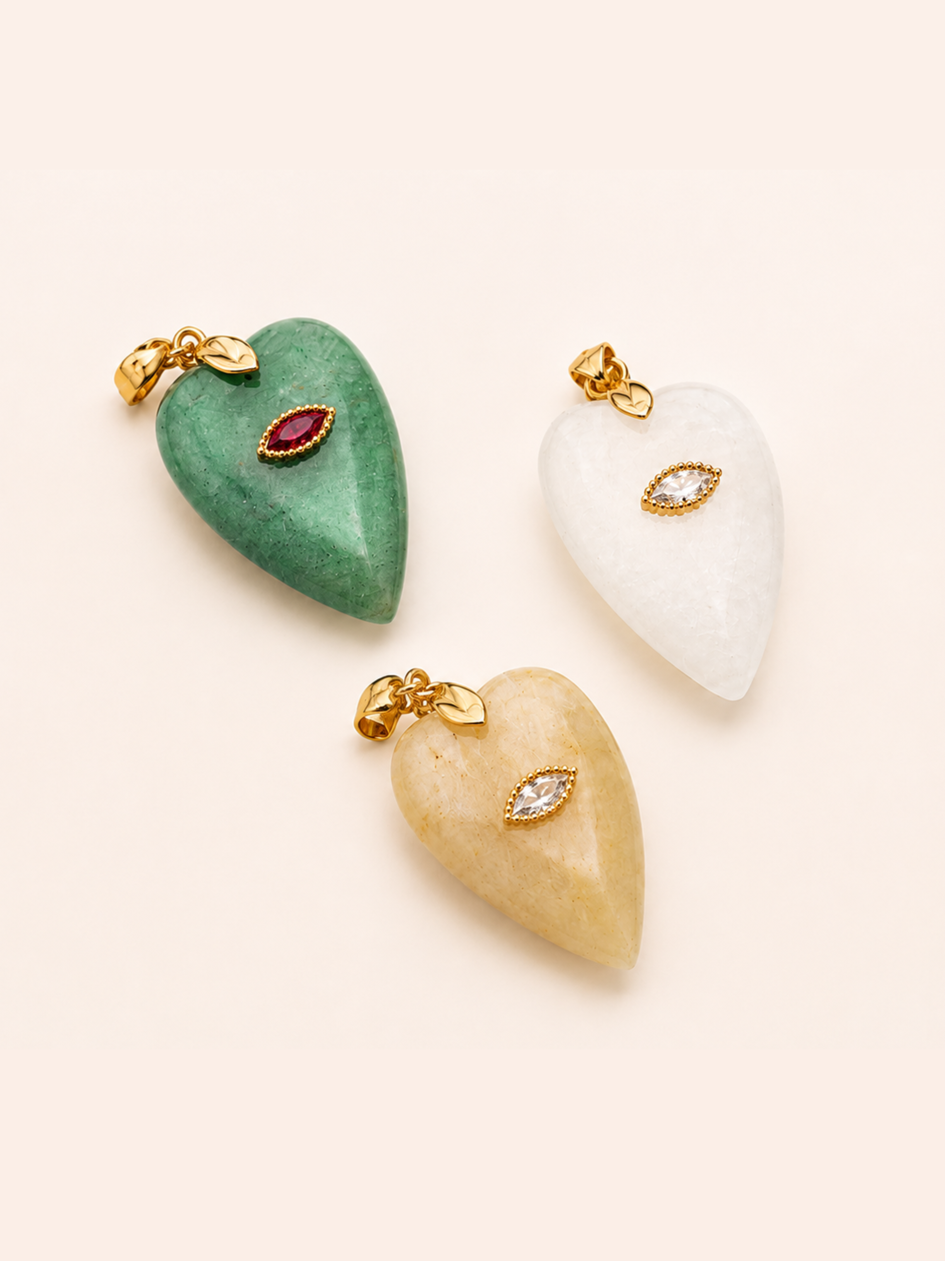 Ciondolo Cuore Strass