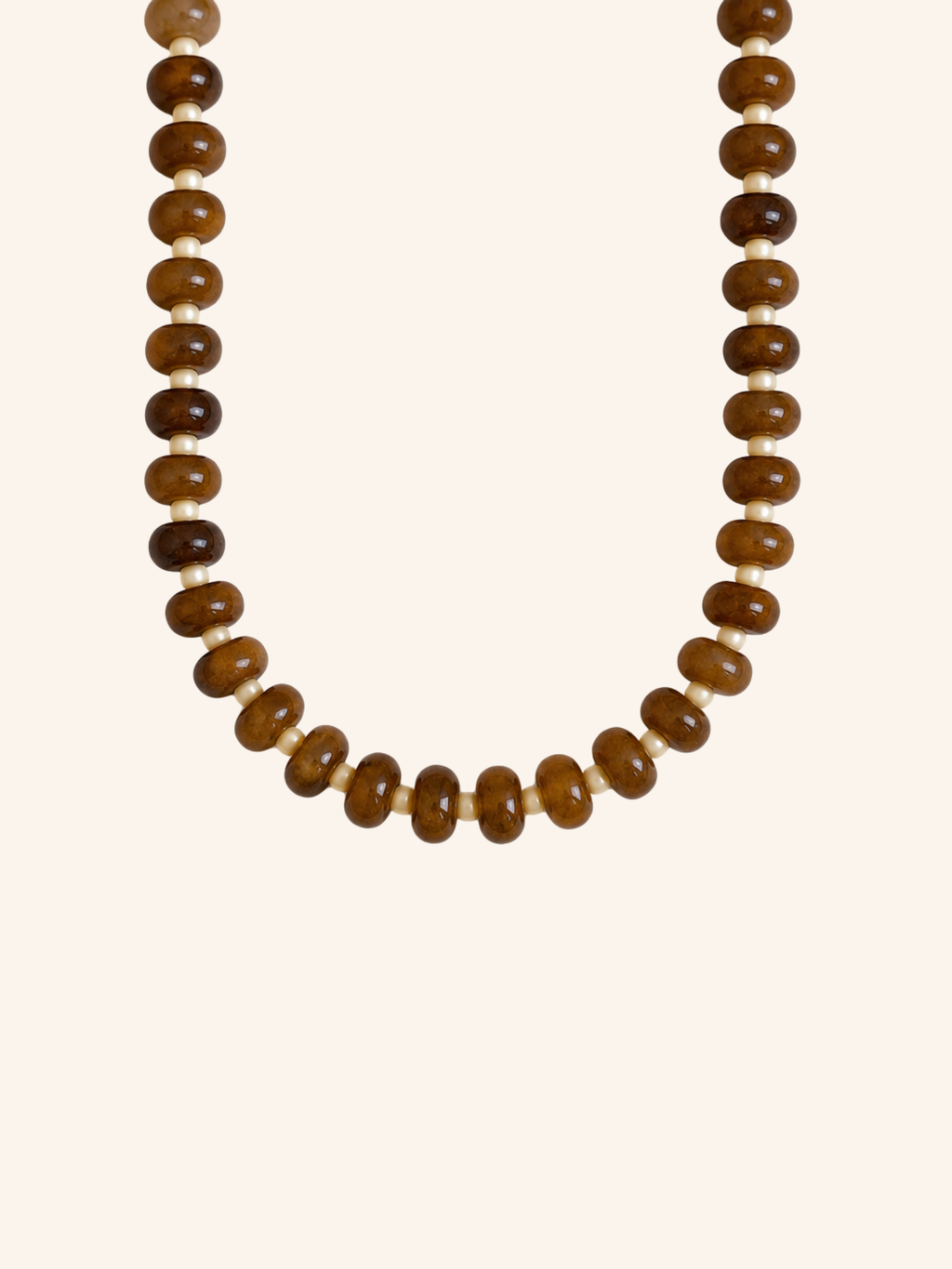 Collana Beads - Cioccolato