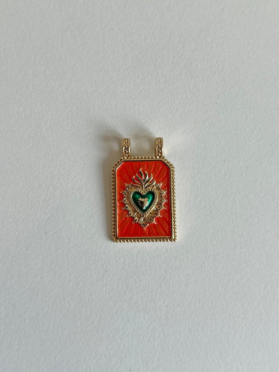 Ciondolo Medaglia Cuore Sacro - Maison Aqua