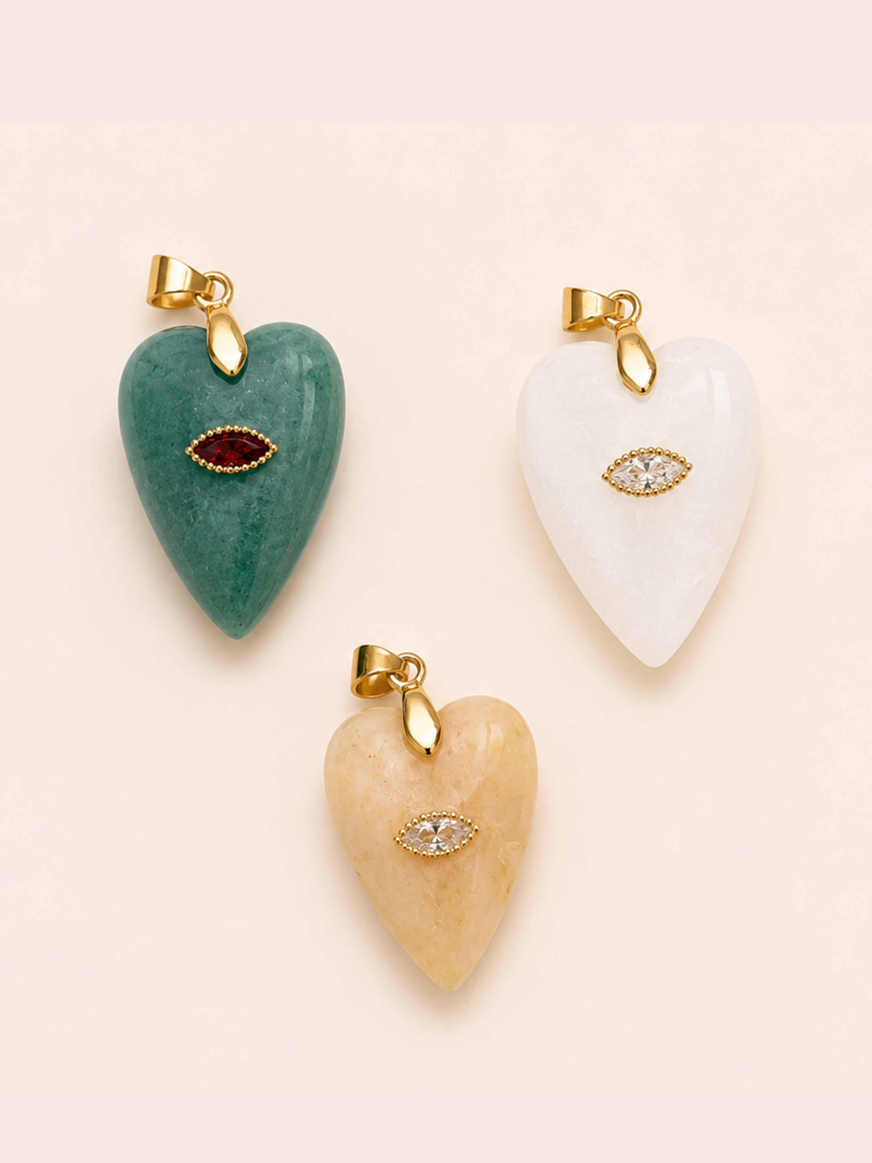 Ciondolo Cuore Strass