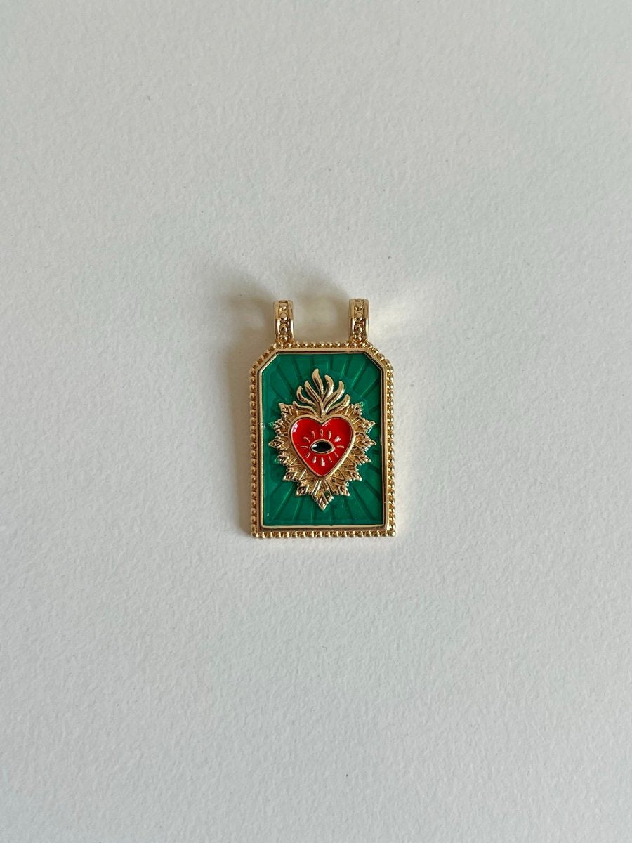 Ciondolo Medaglia Cuore Sacro - Maison Aqua