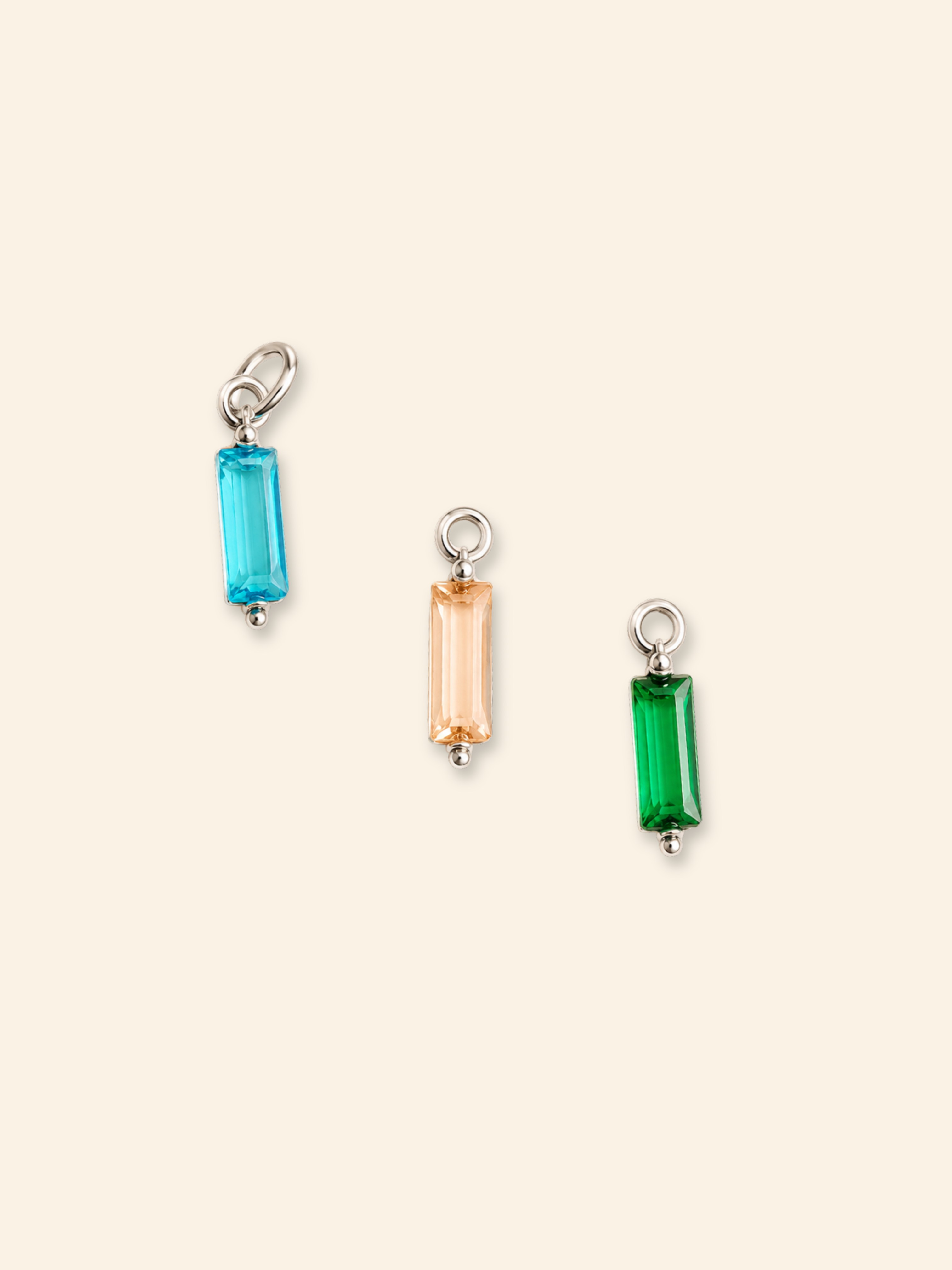 Ciondolo Baguette Argento