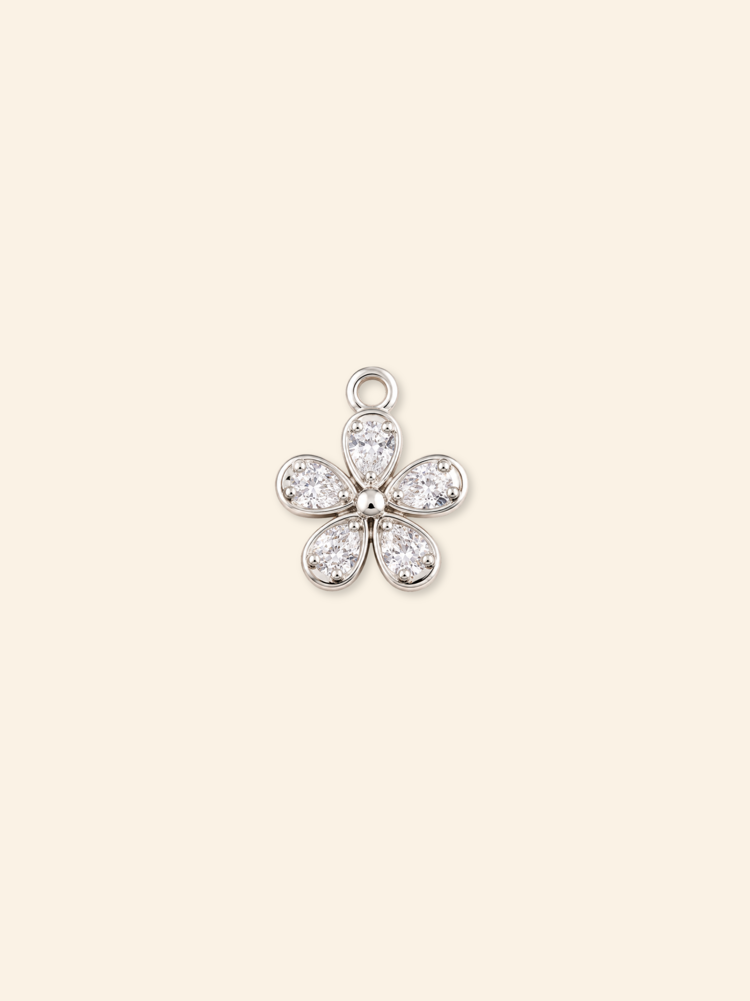 Ciondolo Fiore Strass