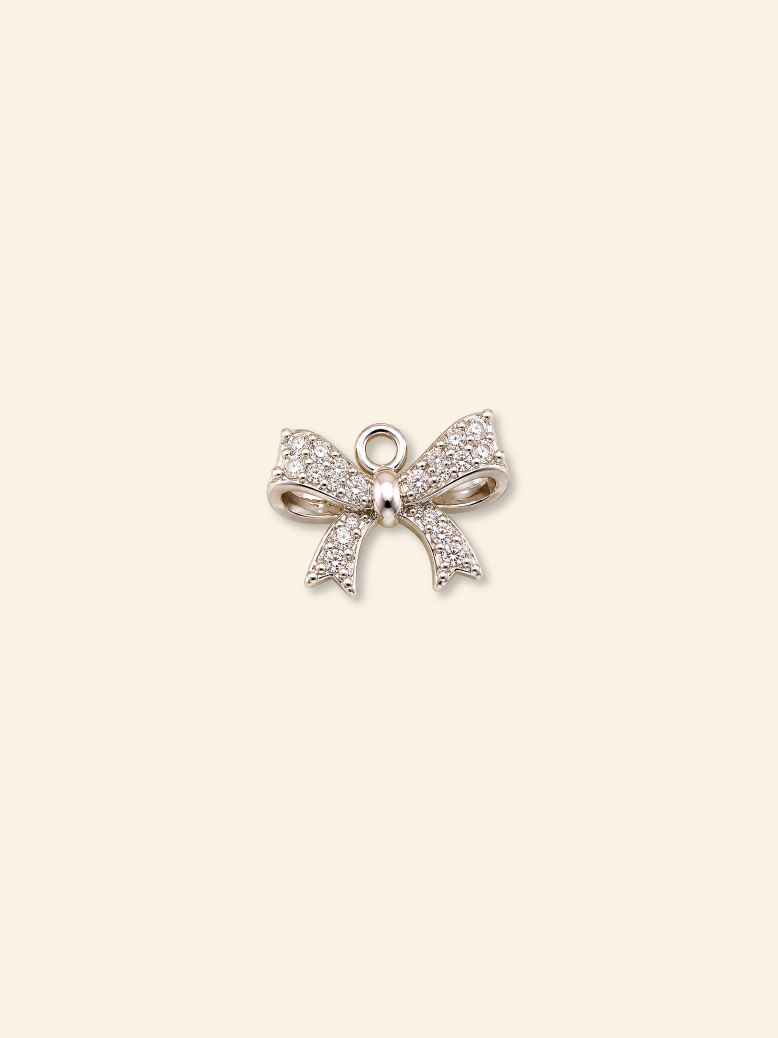 Ciondolo Fiocco Strass