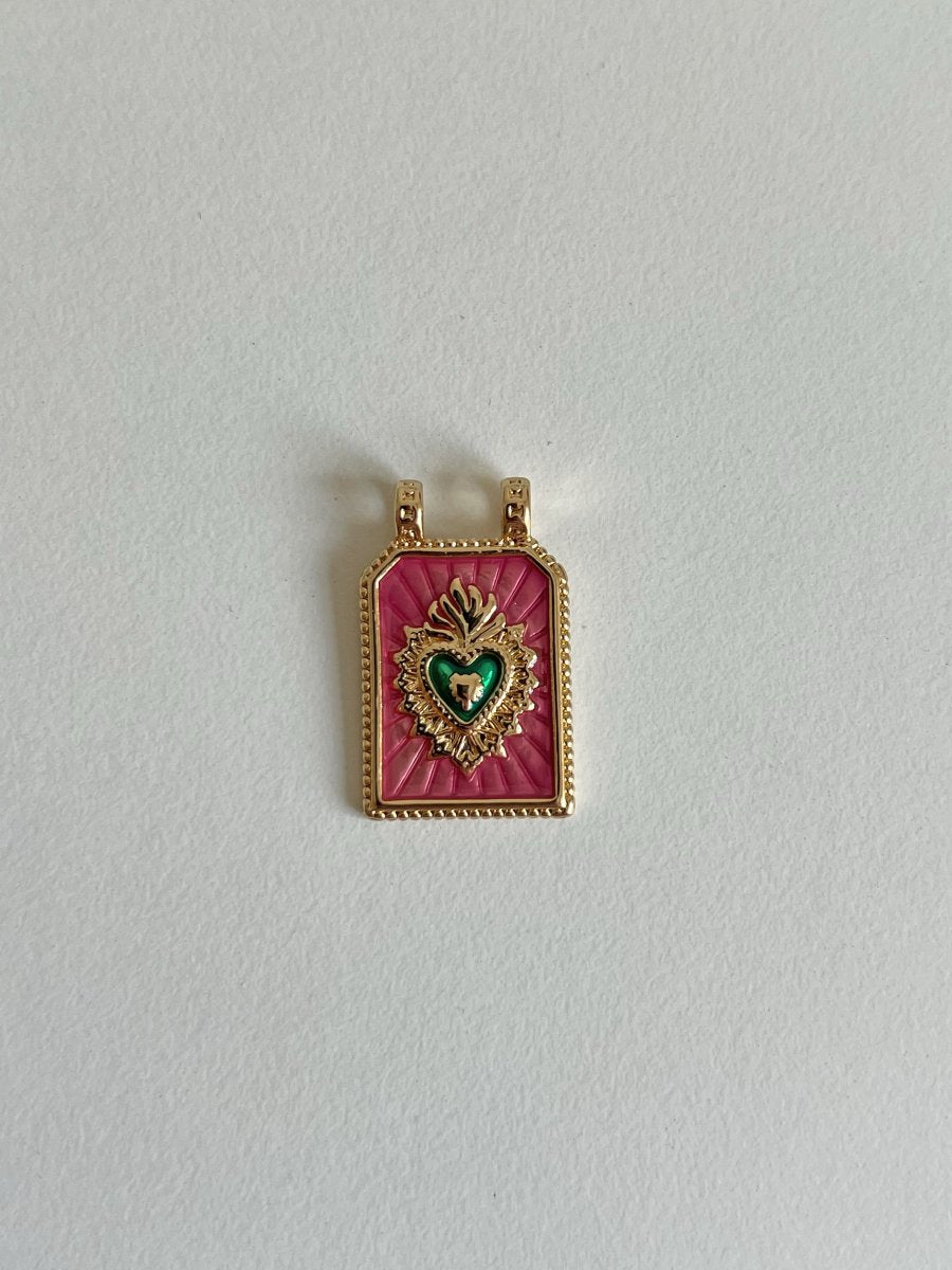 Ciondolo Medaglia Cuore Sacro - Maison Aqua