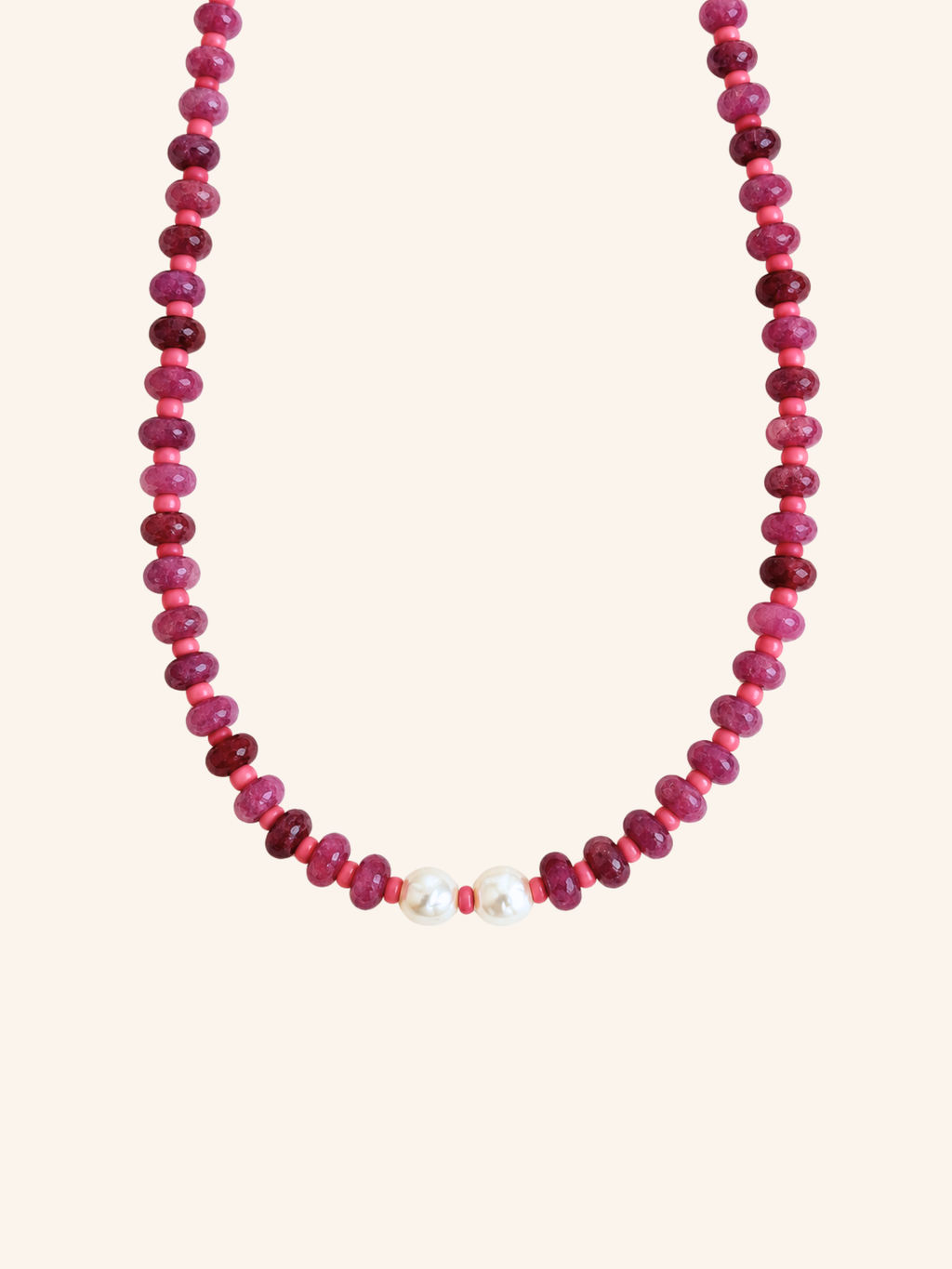 Collana Beads - Fucsia