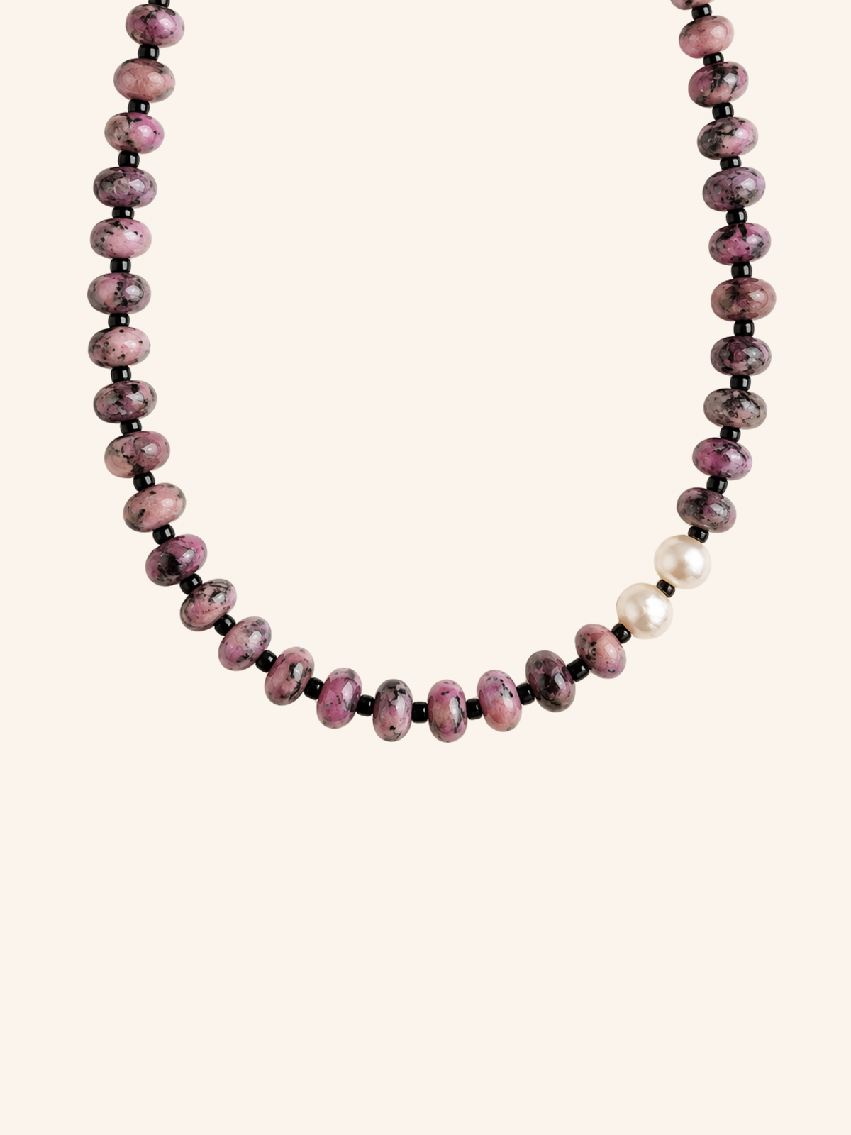 Collana Beads - Viola Maculato