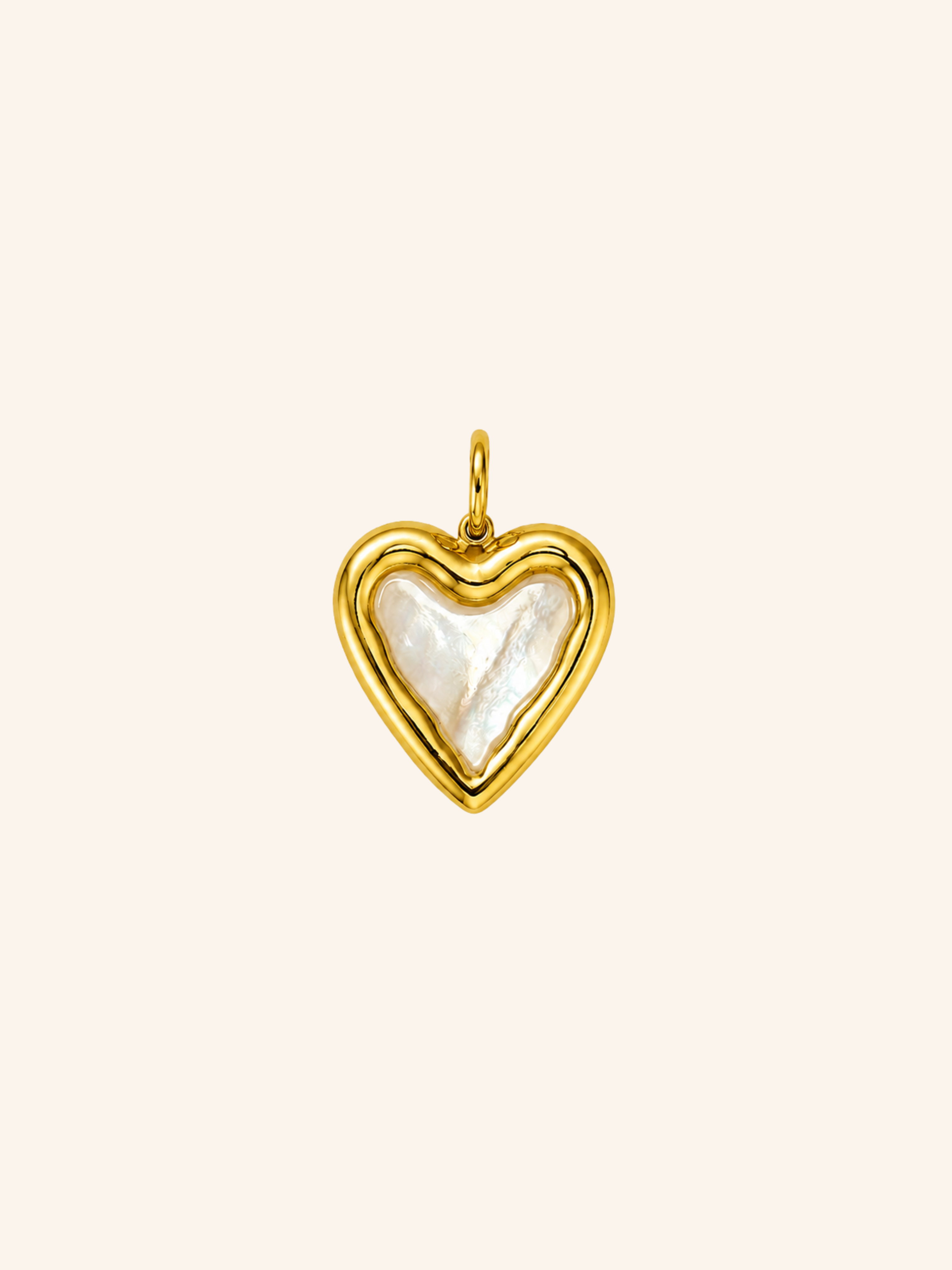 Ciondolo Cuore Perlato