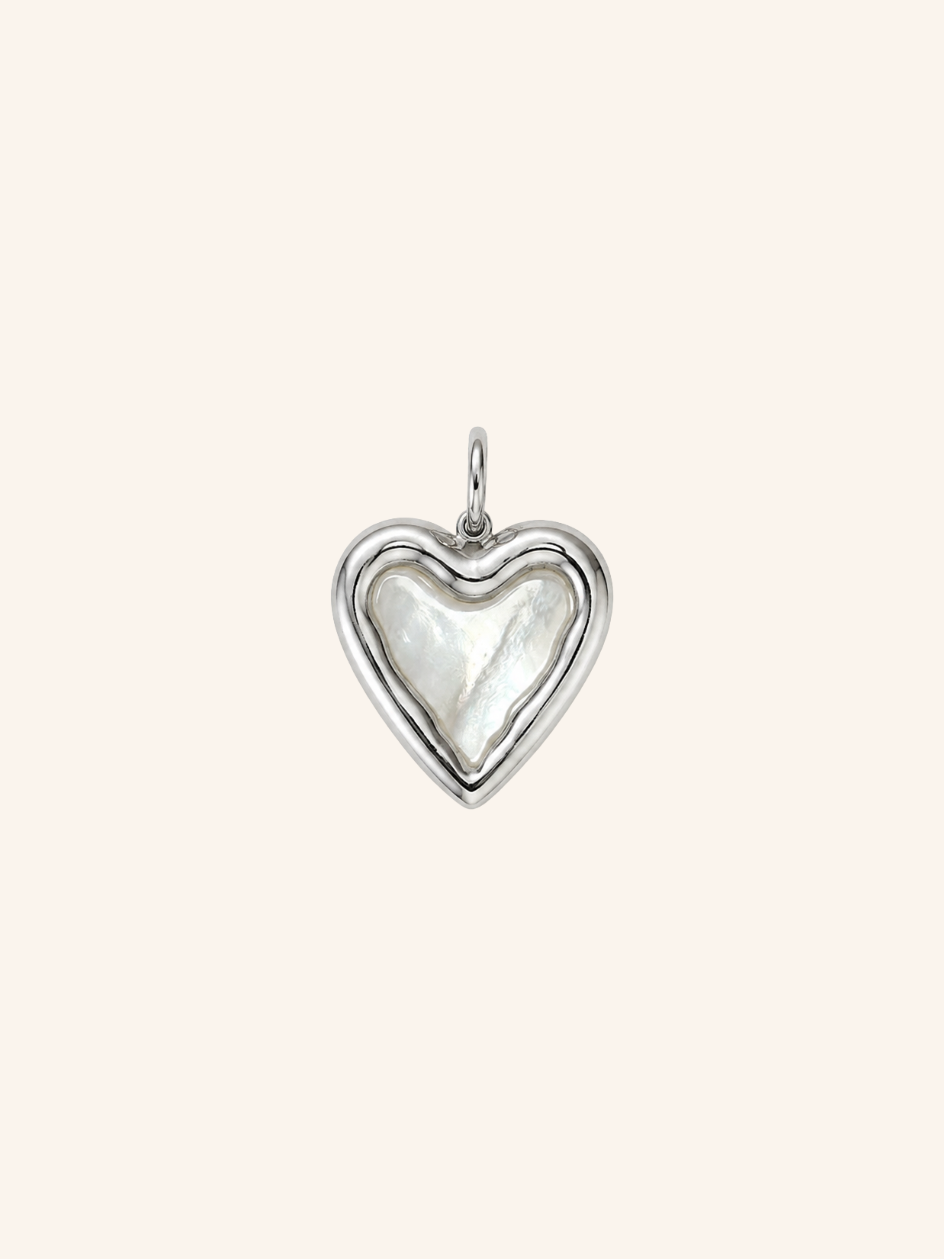Ciondolo Cuore Perlato