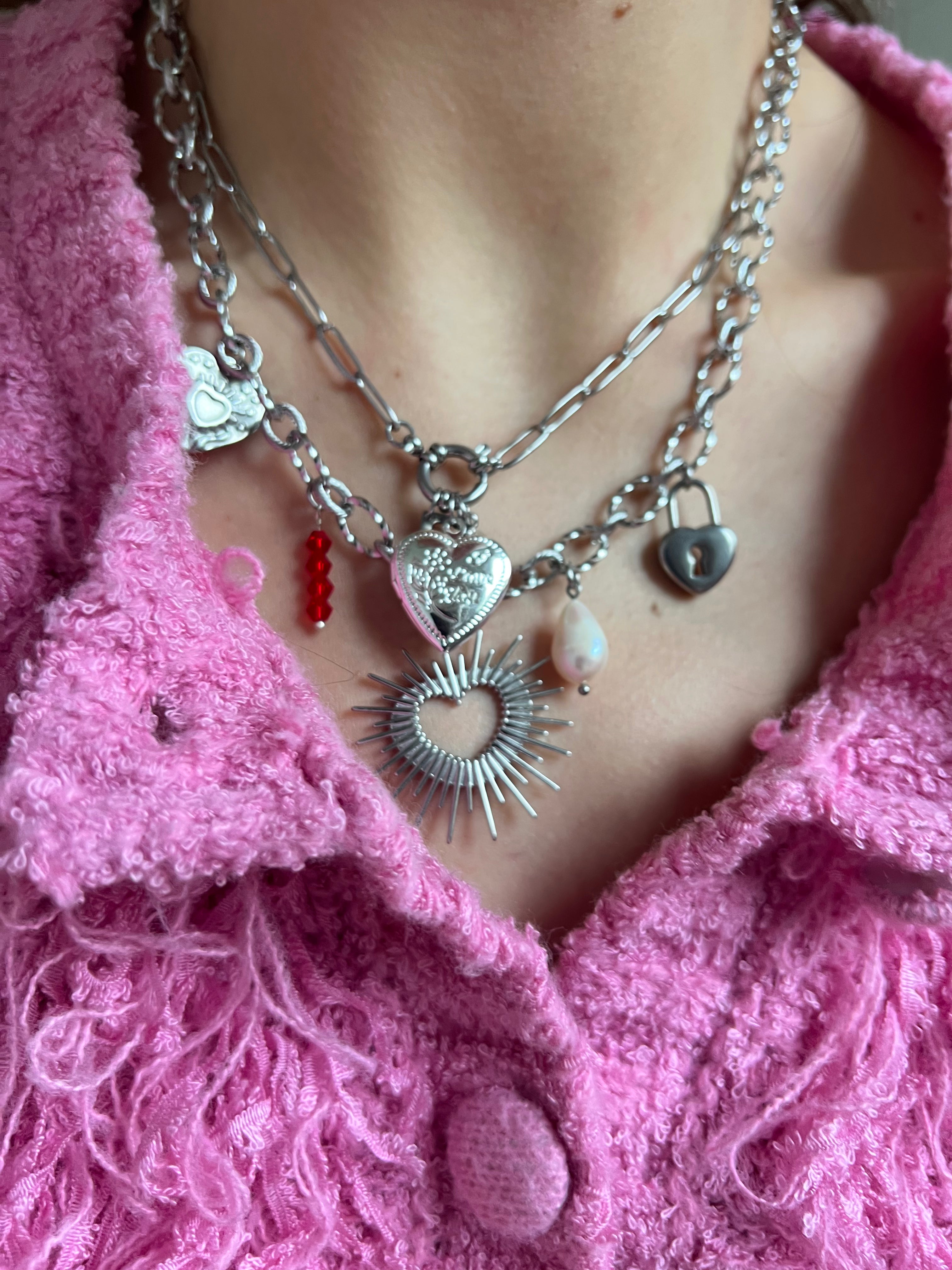 Collana Mon Amour Argento