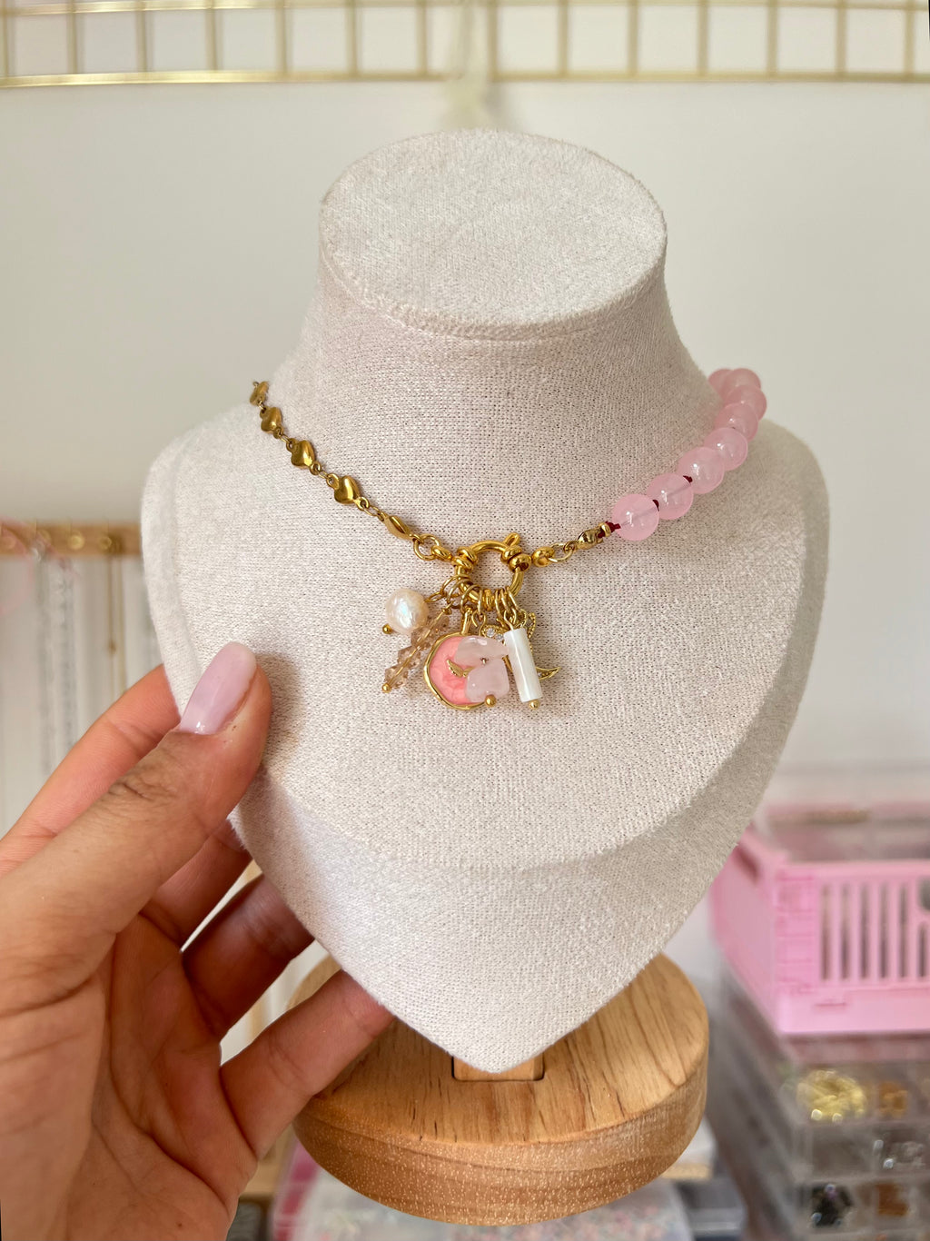 Collana Pink Round