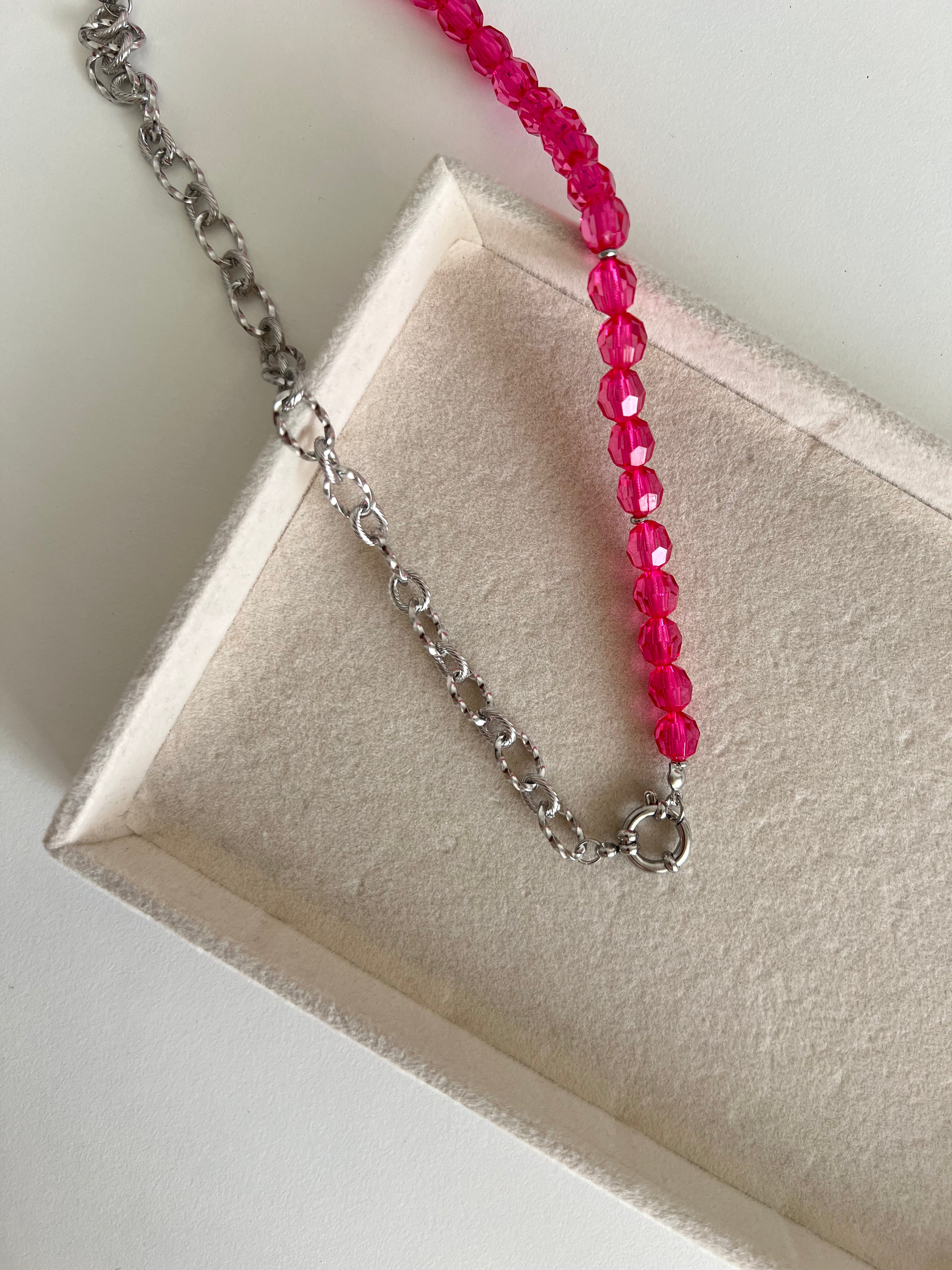 Collana Fucsia Double