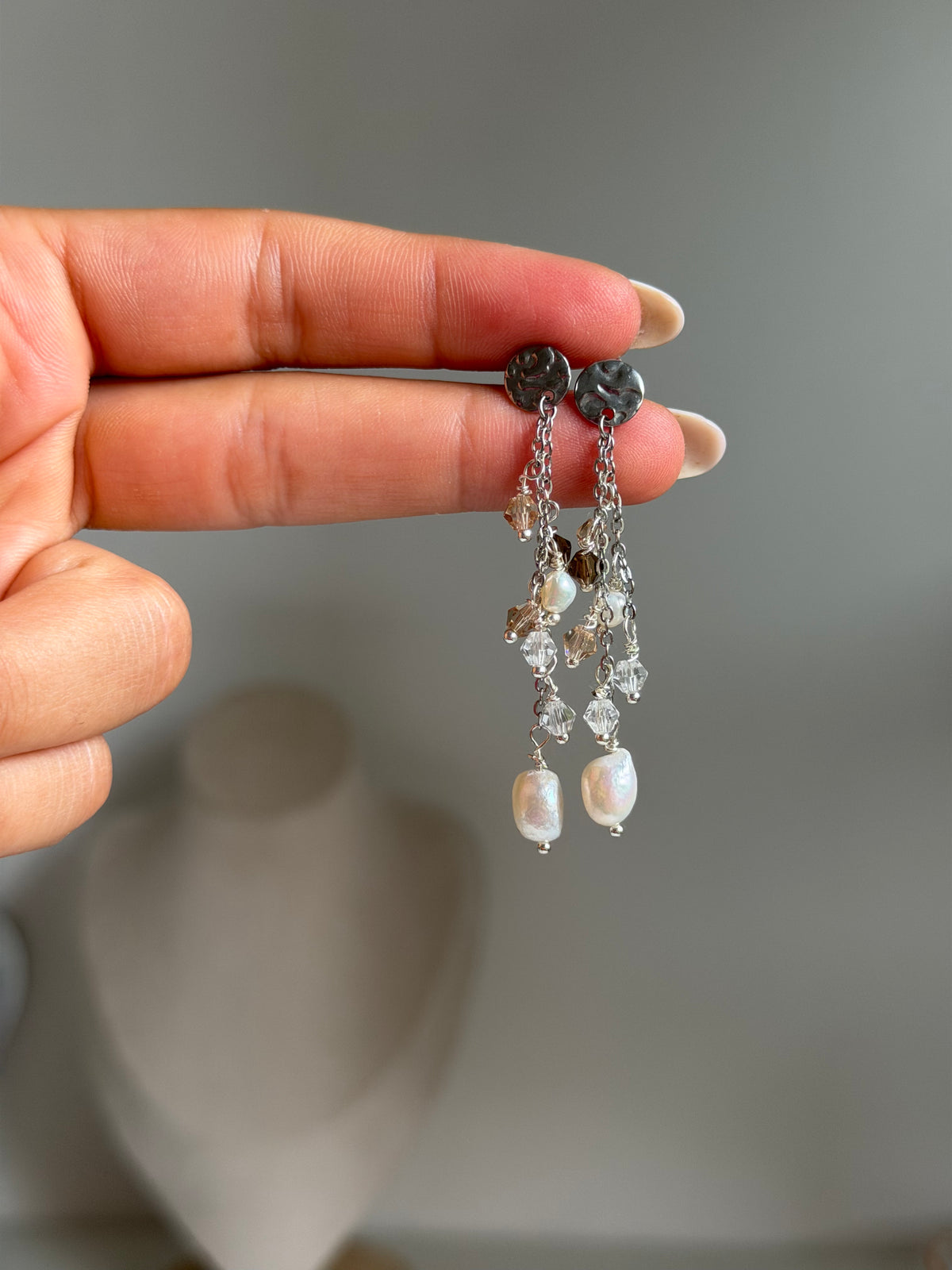 Orecchino Aura - Pietre e Perle di Acqua Dolce