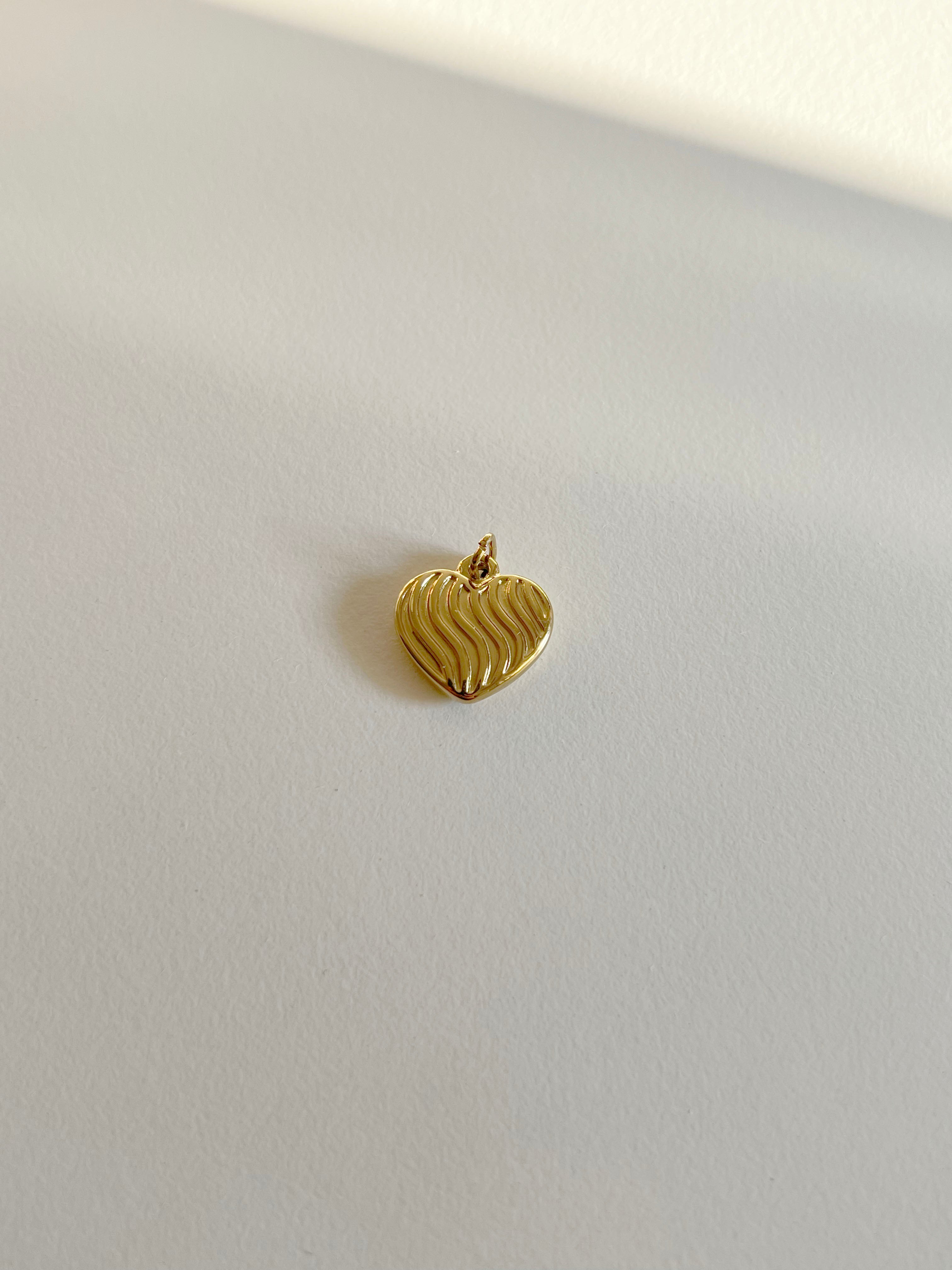 Ciondolo Cuore Ondulato