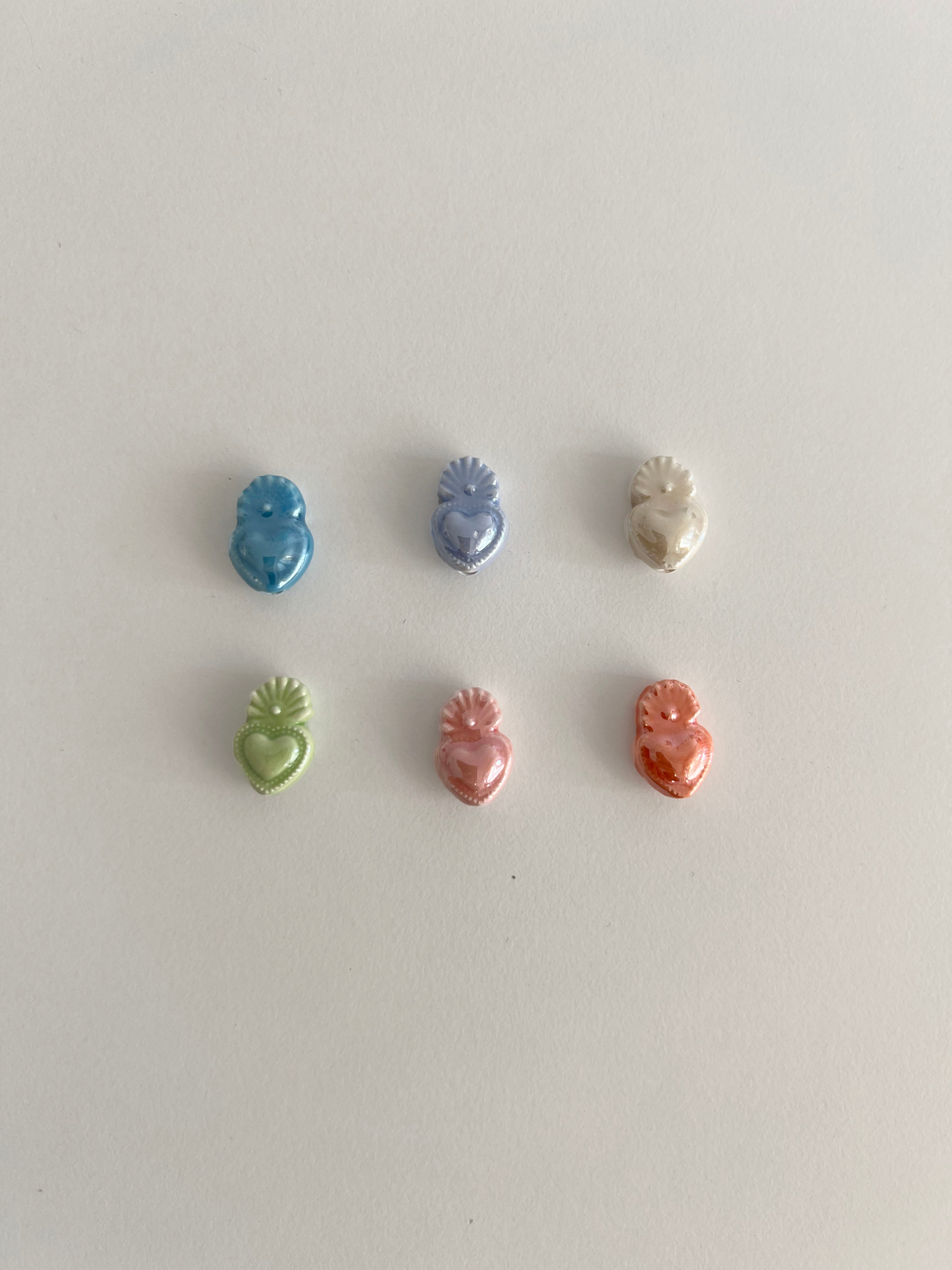 Ciondoli Cuore Sacro Ceramica