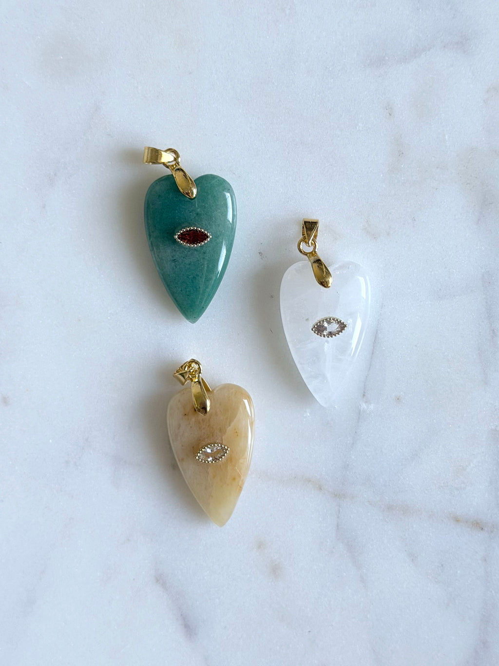 Ciondolo Cuore Strass