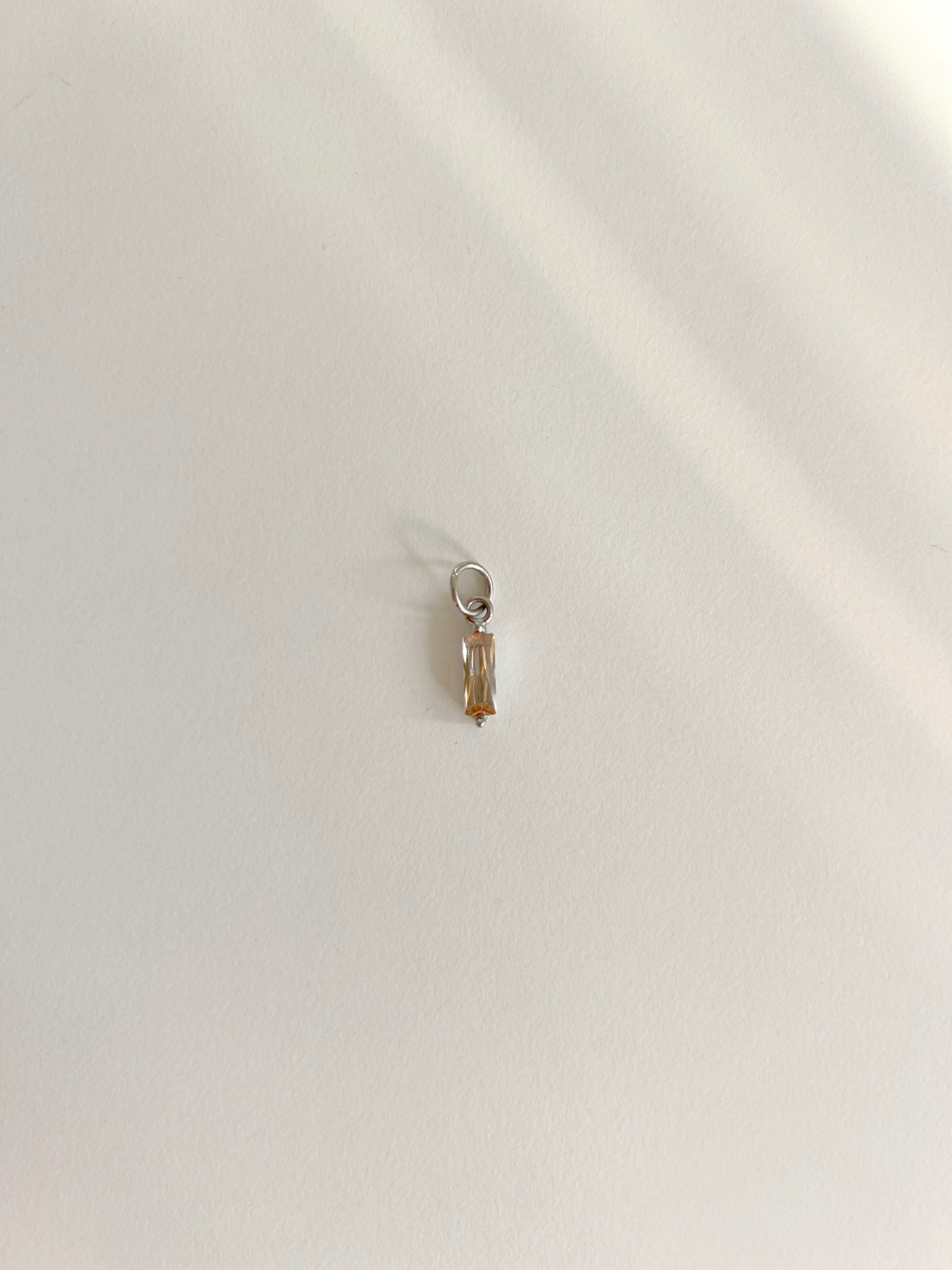 Ciondolo Baguette Argento